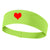 Heart Love Symbol Graphic Printed Moisture Wicking Headbands for Men and Women