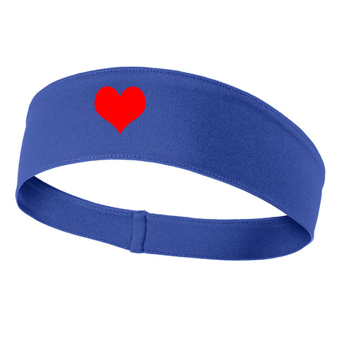 Heart Love Symbol Graphic Printed Moisture Wicking Headbands for Men and Women