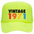 Customize Birth Year Birthday Retro Vintage Neon 5 Panel High Crown Foam Mesh Back Trucker Hat - For Men and Women